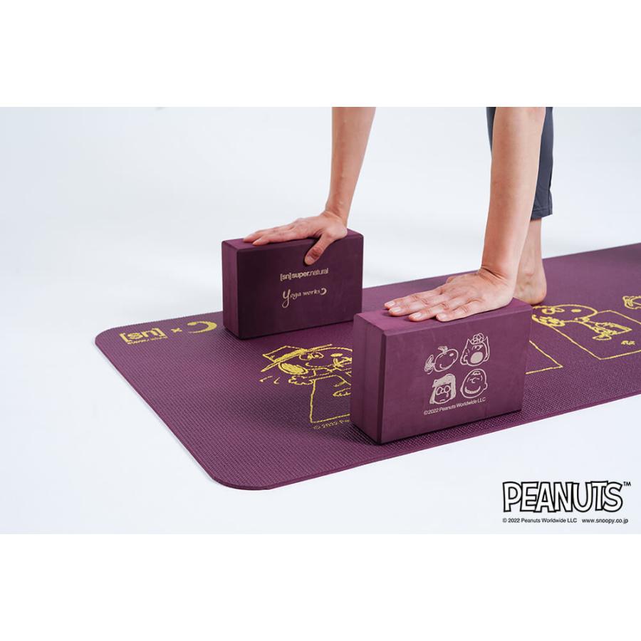 ヨガワークス スヌーピー ヨガマット 6mm おしゃれ ピーナッツ SN ヨガ