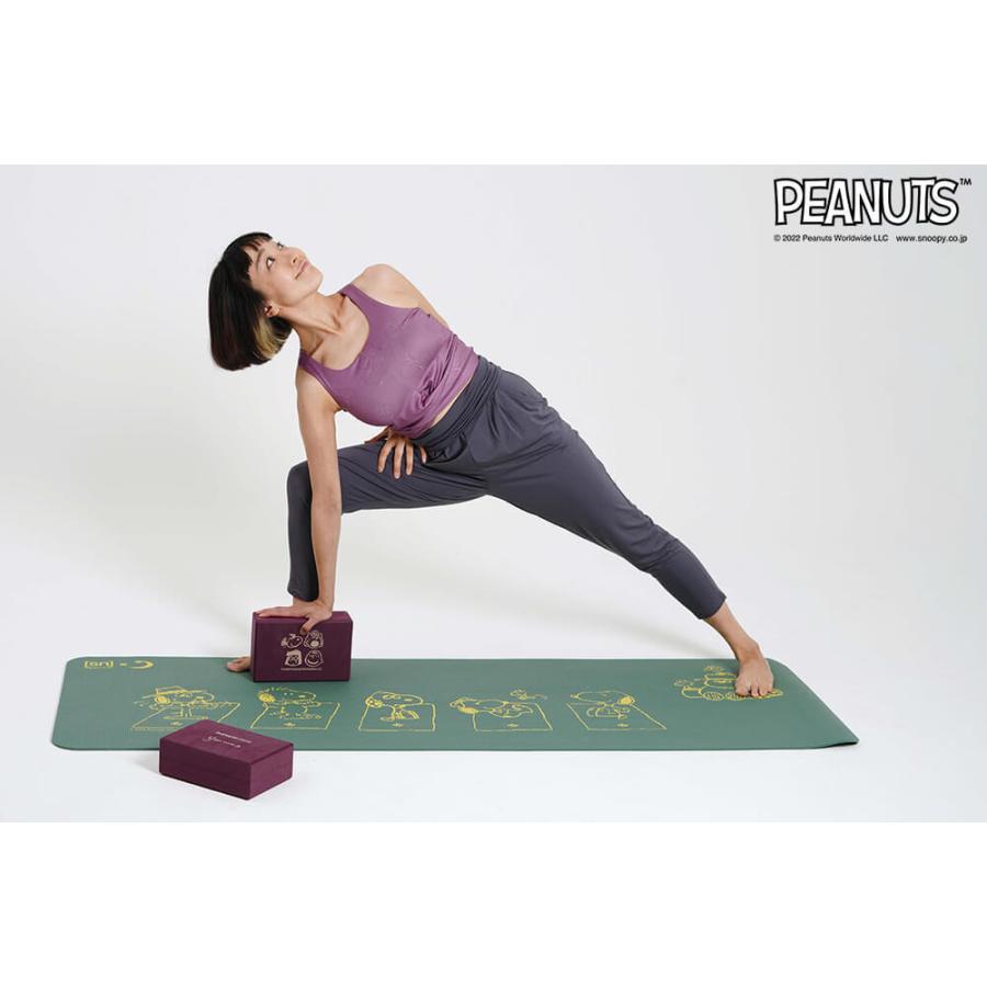 ヨガワークス スヌーピー ヨガマット 6mm おしゃれ ピーナッツ SN ヨガ