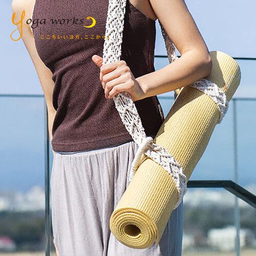 ヨガワークス キャリーニットハート ヨガマットケース yogaworks