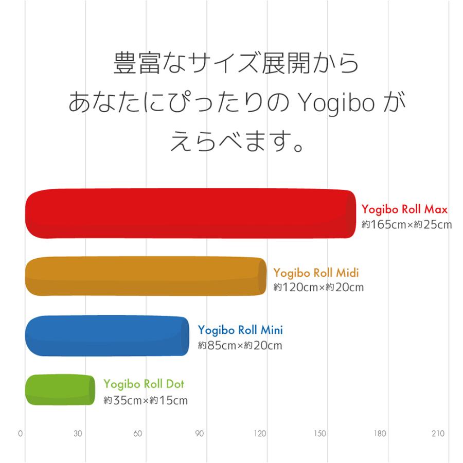 【5/26限定 P10倍】 心地よい眠りを誘う、小さいサイズの抱き枕「Yogibo Roll Mini（ヨギボー ロール ミニ）」｜yogibo-store｜15