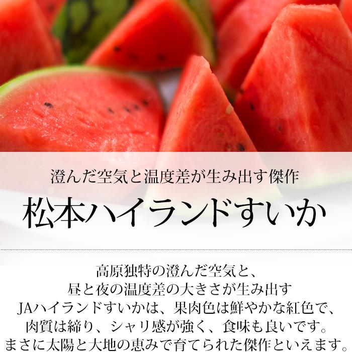 すいか 松本ハイランドすいか 長野県産 A等級 3Lサイズ以上 2玉 爆買 |  | 02