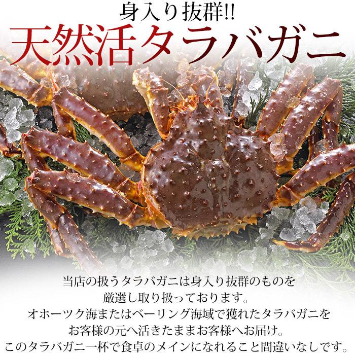 かに 北海道産 天然活タラバガニ 約3kg〜3.5kg 1杯 爆買 : 産直