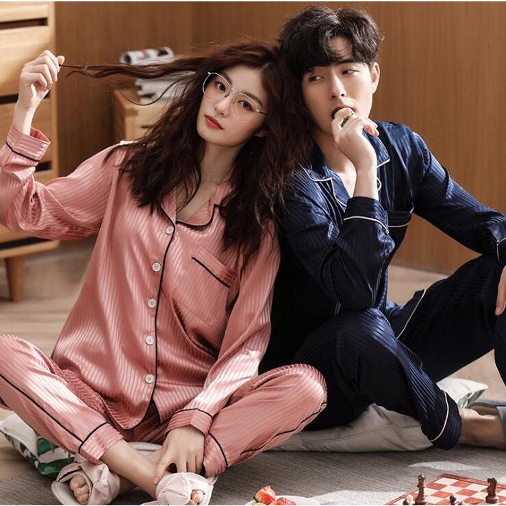 ご夫婦 お揃い パジャマ ペアルック カップル セットアップ ストライプ柄 長袖 Tシャツ パンツ さわやか かわいい トップス 夏 ペア プレゼント 部屋着 寝巻き Wqlsy Blossomyogurt 通販 Yahoo ショッピング