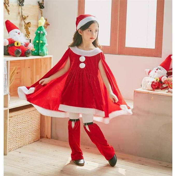 サンタ コスプレ マント サンタクロース 衣装 ポンチョ コスチューム 仮装 子供 クリスマス 衣装 ワンピース 女の子 サンタガール サンタ衣装 キャラクター衣装 Yoetsdj1927 Blossomyogurt 通販 Yahoo ショッピング