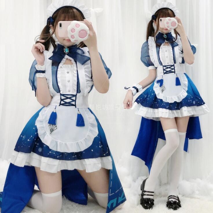 メイド服 コスプレ 衣装 レディース 女性用 大きいサイズ 可愛い ハロウィン 仮装 コスチューム ウェイトレス メイドコスプレ ロングドレス 大人用 ワンピース Yonswsj2125 Blossomyogurt 通販 Yahoo ショッピング