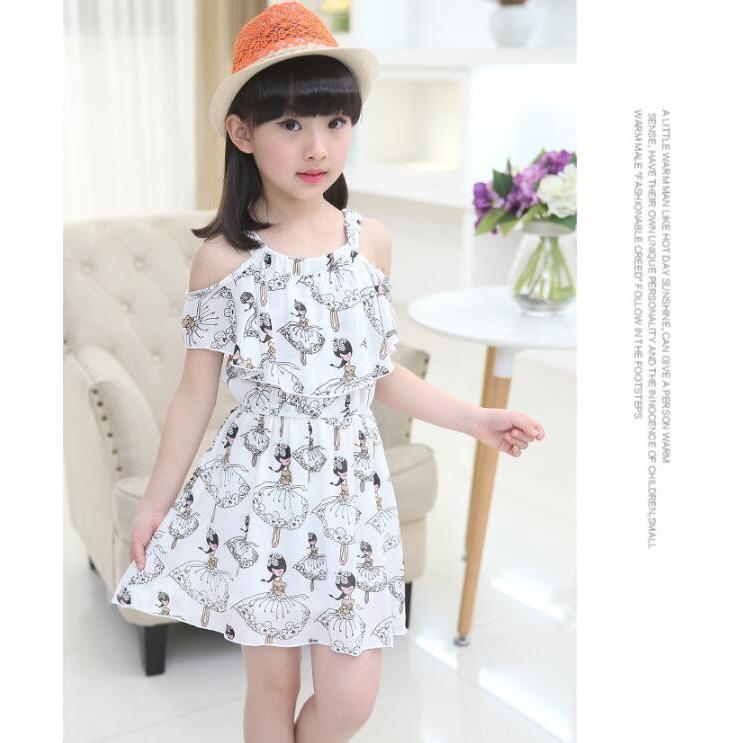 女の子 ワンピース 半袖 シフォン 肩出し キッズ ワンピース チュニック 子供服 フレア ワンピ Aライン ロング丈 春 夏 キャミ 膝丈 可愛い 子供ドレス 110 160 Yontlyq Blossomyogurt 通販 Yahoo ショッピング