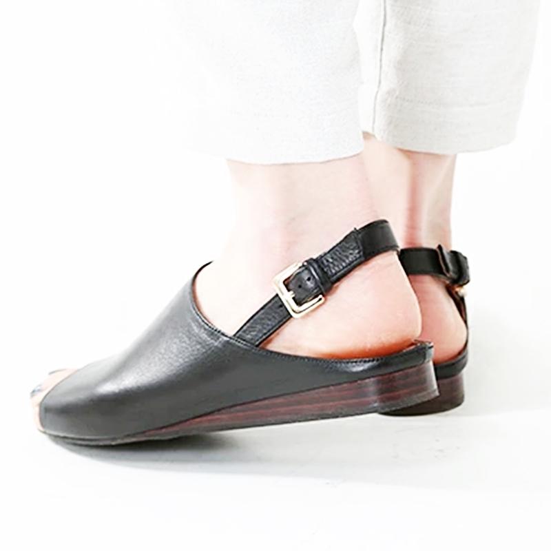 ヴォラーレ SANDLE OPENTOE grey black VOLARE サンダル オープントゥ グレー ブラック レザーサンダル 革 【P15倍、返品交換対象外】｜yohaku1973ys｜10