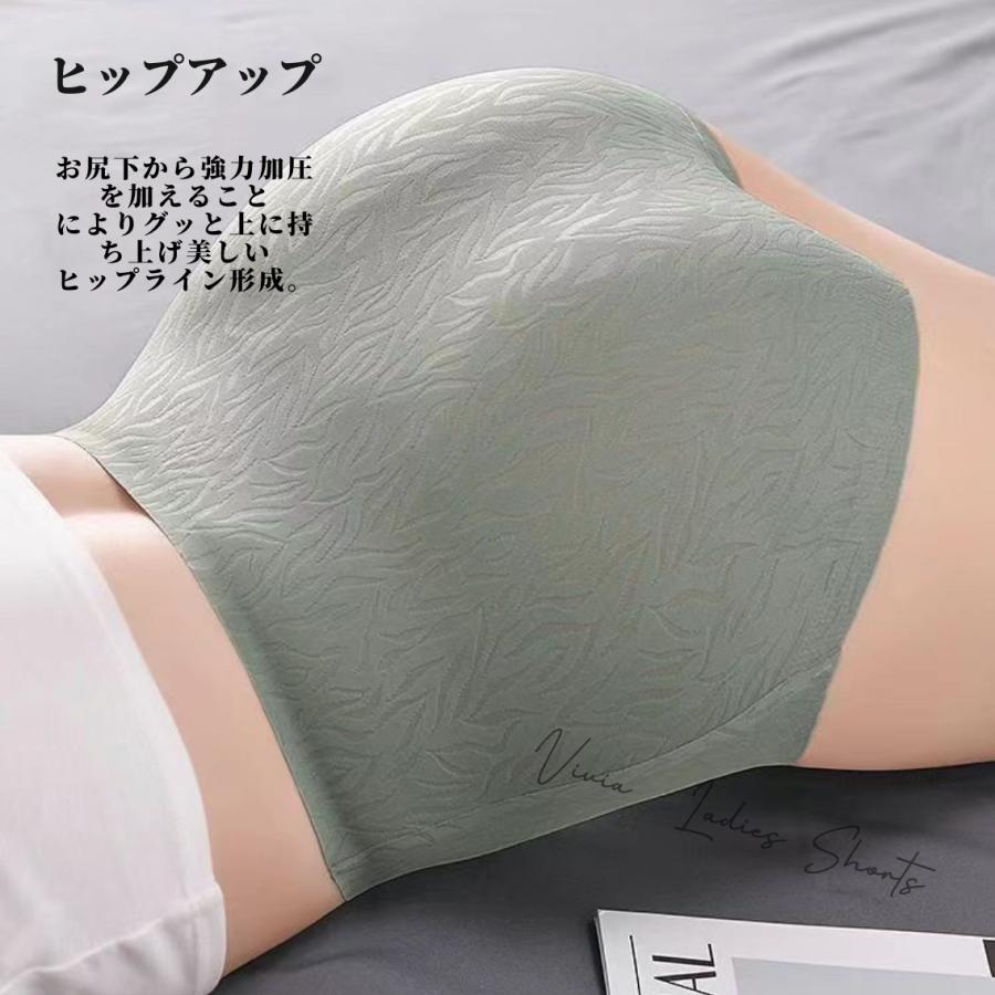 シームレスショーツ ハイウエスト ガードル レディースショーツ パンツ 下着 インナー 伸びる M L LL 3L ストレッチ 締めつけゼロ 深履き 美尻 超盛 3枚組 6枚組 |  | 03