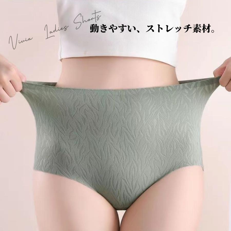シームレスショーツ ハイウエスト ガードル レディースショーツ パンツ 下着 インナー 伸びる M L LL 3L ストレッチ 締めつけゼロ 深履き 美尻 超盛 3枚組 6枚組 |  | 04