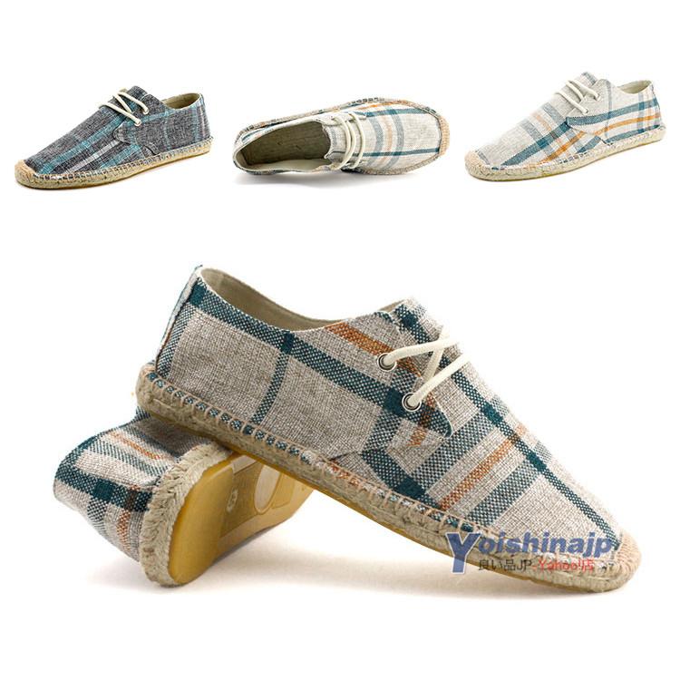 冬バーゲン エスパドリーユ メンズ スリッポン スニーカー エスパ 麻靴 履きやすい 通気性 フラットシューズ