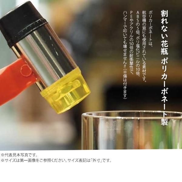 フラワーベース 花瓶 おしゃれ 割れない ガラス φ25×H25 PVシリンダー 透明｜yojo-board-shop｜09