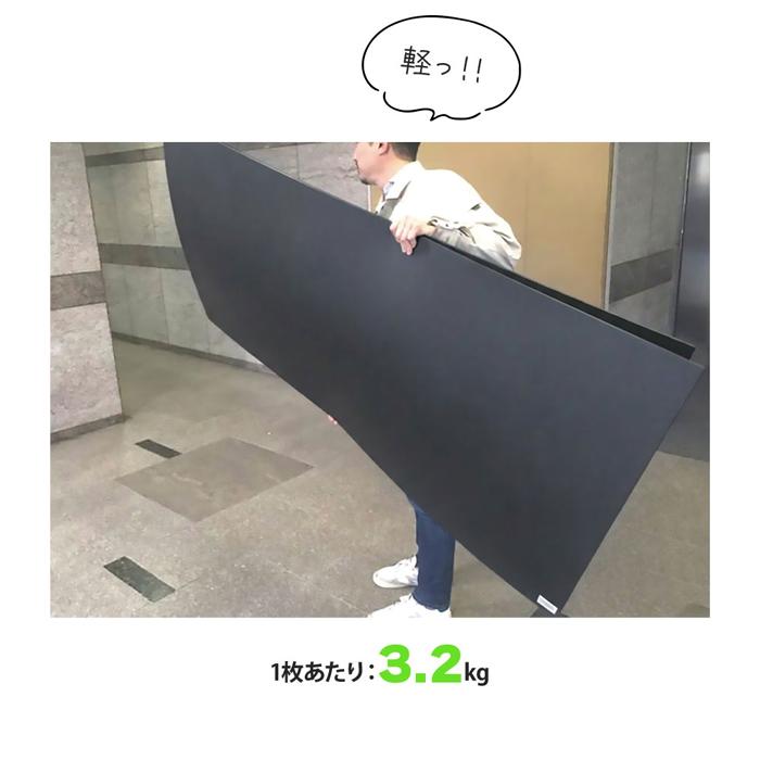 養生ボード 黒 MUSTボード BLACK 50枚 ハードタイプ 高剛性 プロ仕様 900×1800mm 厚さ3mm 建築 リフォーム 引越し イベント 床 壁 保護 青ベニヤ 代替品_2