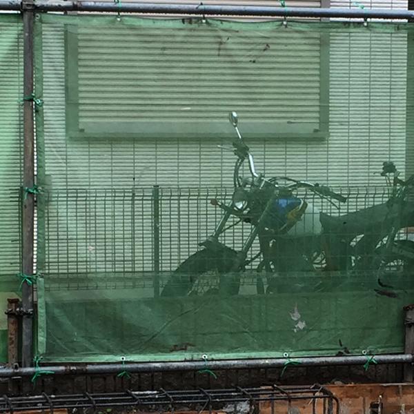 飛散防止ネット　足場　塗装 飛散防止ネット 足場 塗装 緑 ラッセルシート メッシュシート 3.6×5.4