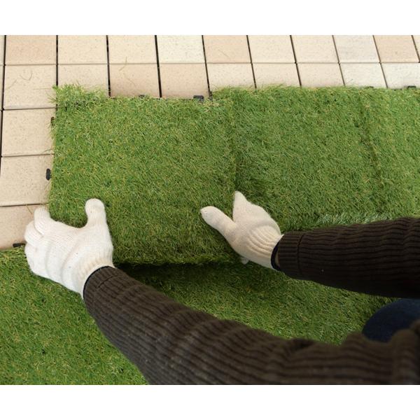 ダイアログボックス芝 30×30糎 20枚 即物的人工芝草 合わせ目式人工芝 ガーデニング 園庭 縁側 縁側 diy 庭 人工芝つや消し 人工芝草