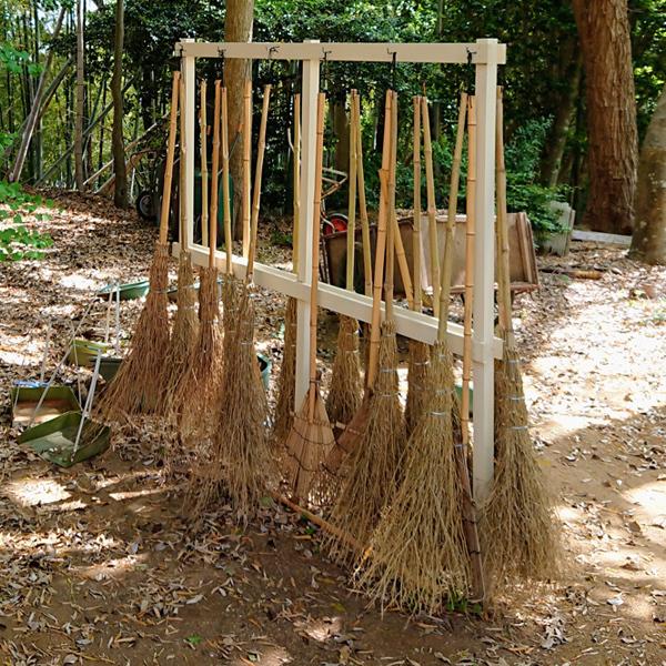 竹ほうき 5段締め 竹箒 5段 竹ホウキ 170cm 10本 : 養生ボード屋
