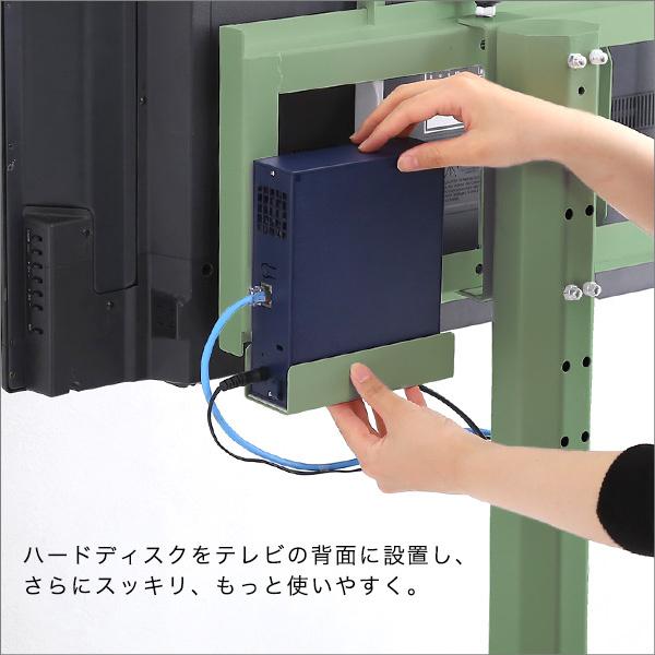 HDDホルダー W15 WD6.1 H10cm 八角テレビスタンド専用 ルーター 収納 Wifi収納 Wifiルーター ハードディスクホルダー単品｜yojo-shizai-ya｜09