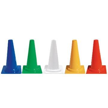 サンコー ミニコーン 450H 赤 青 緑 黄 白 Φ50 30本 三甲 カラーコーン パイロン | THANKO | 01