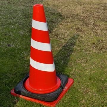 サンコー カットスコッチコーン 660H 赤白/青白/緑白/黄白 Φ50 Φ40 20本 三甲 カラーコーン パイロン | THANKO | 02