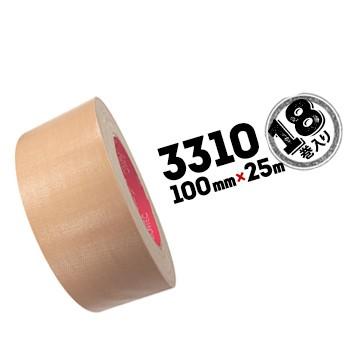 スリオンテック 布粘着テープ 重梱包用 No.3310 100mm×25m 18巻｜yojo