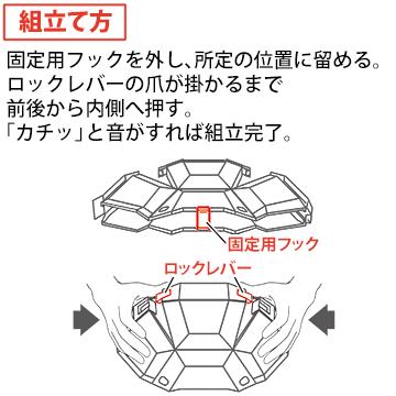 TOYO SAFETY トーヨーセーフティー 防災用折りたたみヘルメット ブルームBLOOM2 NO.101｜yojo｜03