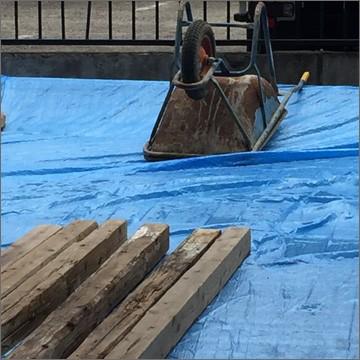 ブルーシート ロール 原反 #1500 軽量 薄手 1800mm巾×100m巻 1本 輸入品 |  | 04