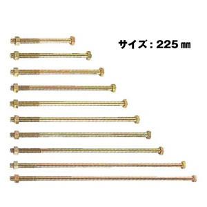 Z ゼット Z六角ボルト M12  M12×225mm  100本  417-2225   基礎 内装 構造金物 土台 | 