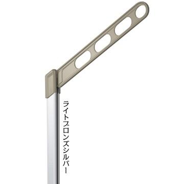 川口技研 ホスクリーン EPL-55型 腰壁用 EPL-55-SB ライトブロンズシルバー 2本1組 135-6994  ベースの取り付け位置が低くても高い位置で干せる |  | 01