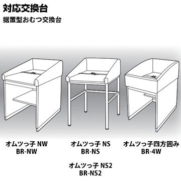 omoio オムツっ子 NW/NS/NS2/四方囲み用【取り替えマット】 BR-NW-M W520×D800×H40mm 業務用 店舗用 トイレ 授乳室 化粧室 レストルーム |  | 01