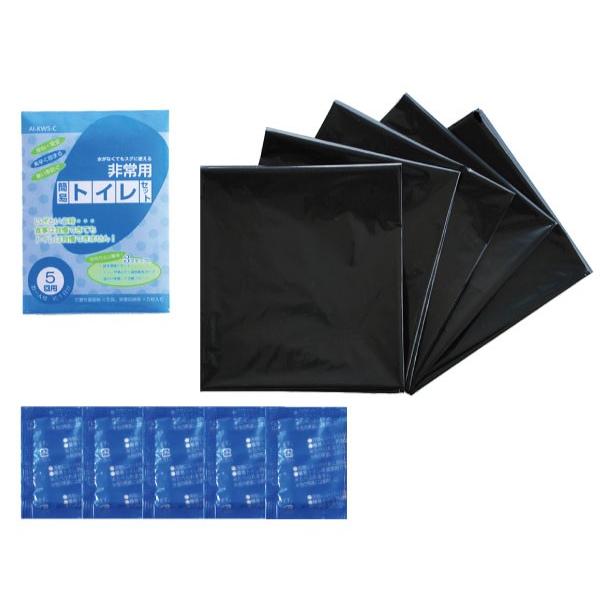 純正日本製品 簡易トイレセット 5回分/5セット 防災 災害 緊急 避難 対策 用品 用具 グッズ 非常用 備蓄品 椅子式 洋式 |  | 01