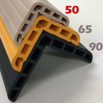 ノムラ化成 ショックガード 5020 L部:50mm 厚さ:10mm 長さ:2m ベージュ/イエロー/ブラック 7本 角養生 コーナーガード |  | 03