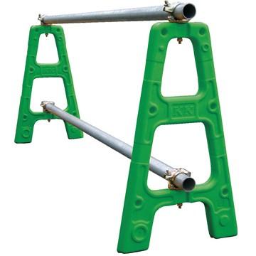 サンコー 三甲 ブロースタンド【単管バリケード】 グリーン 10台 対応単管 φ48.6 破損しにくい レンタルに | 三甲 | 02