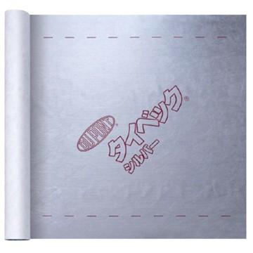 デュポン タイベック 【シルバー】 透湿防水遮熱シート 1m×50m 1本 外壁下地 小屋裏施工用 遮熱 夏涼しく冬暖かい遮熱性能 劣化や腐敗を防ぐ透湿防水性能 |  | 01