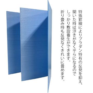 第一大宮 養生くん F-W25【四つ折り】 床壁養生材 発泡ポリエチレン付きプラダン 厚さ3.5mm/910mm×1820mm 20枚