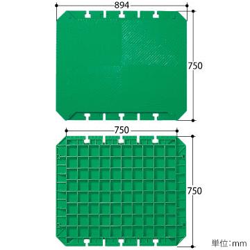 DIC シキィータ プラスチック製敷き板パネル 厚さ 40mm 894mm×750mm 1枚 |  | 01