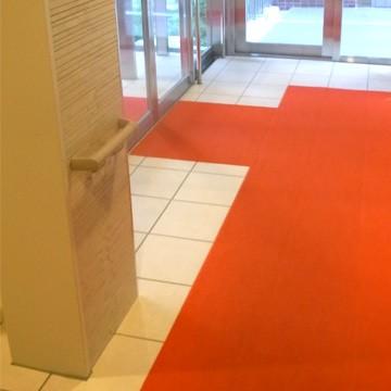 エムエフ MF エンビシート 0.3 エンボス オレンジ 黄 厚み0.3mm 1000mm×30m 床養生シート 塩ビシート |  | 04