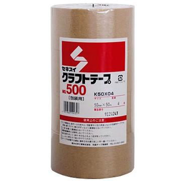 セキスイ クラフトテープ 軽梱包用 No.500 50mm×50m 50巻｜yojo｜04