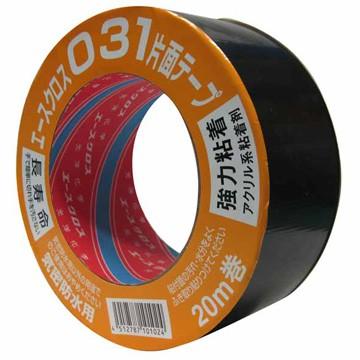 光洋化学 粗面用 片面気密防水テープ エースクロス031 黒 白 50mm×20m 20巻｜yojo｜02