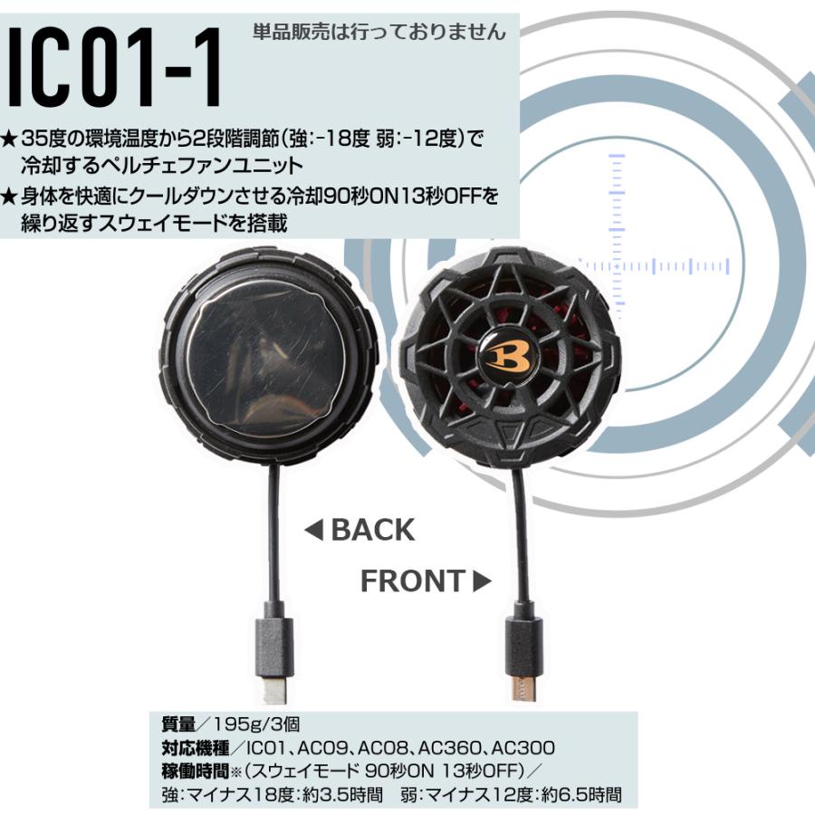 バートル　アイスクラフト　ペルチェベストIC101Sバッテリーセット バートルアイスクラフト IC101S ペルチェベストバッテリーセット
