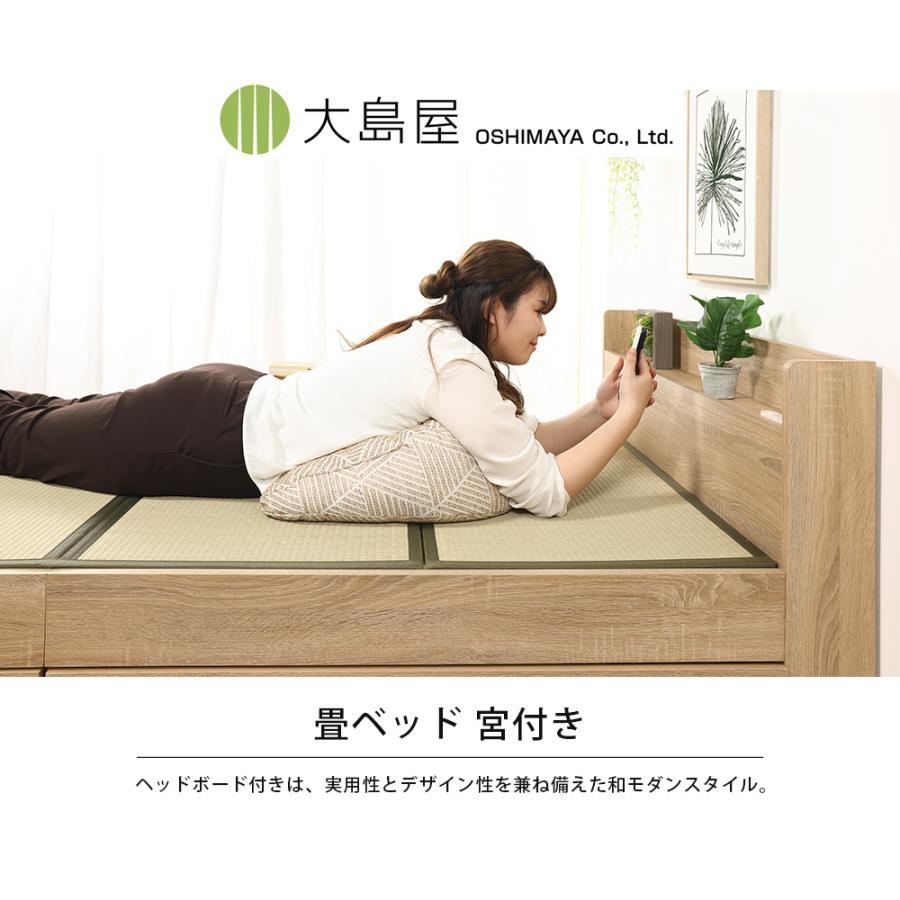 畳ベッド 宮付き 収納付き 104cm×214cm×37cm 1台 大島屋_1