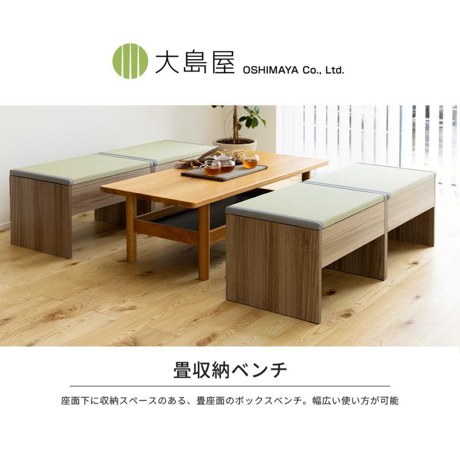 畳収納ベンチ ロング 120cmx43cmx39cm 1台 大島屋 : 養生材ドットコム