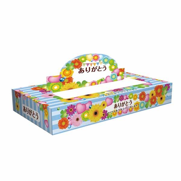 ありがとうBOXティッシュ40w 100個 プチ ギフト 景品 結婚式 二次会