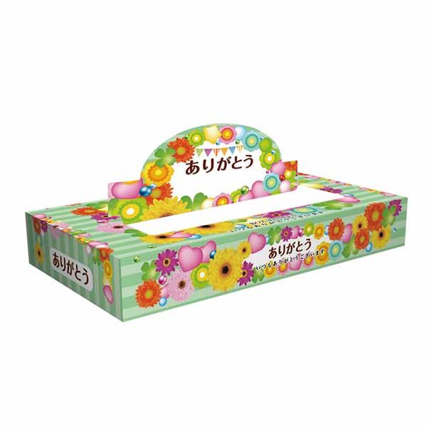 ありがとうBOXティッシュ40w 100個 プチ ギフト 景品 結婚式 二次会