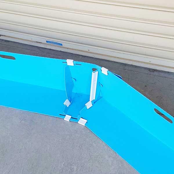 止水板 備えあれ板コンパクト専用 コーナーパーツ ブルー　1枚 組み立て簡単、省スペース収納 |  | 02