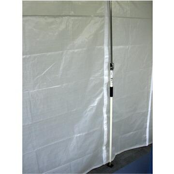 間仕切り リフォームカーテン カーテン2枚+支柱3本　内装工事 リフォームカーテンセット 空調節電対策 防塵 部屋の間仕切り フロア間仕切り |  | 05