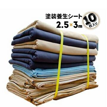 ベトナムシート 塗料養生シート 2500x3000mm 10枚 外壁塗装 飛び散り防止 | 