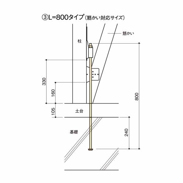 カネシン コルトアンカーボルト CA16-80 440-1420 20本 基礎 カネシン コルトアンカーボルト CA16-80 440-1420 20本 基礎