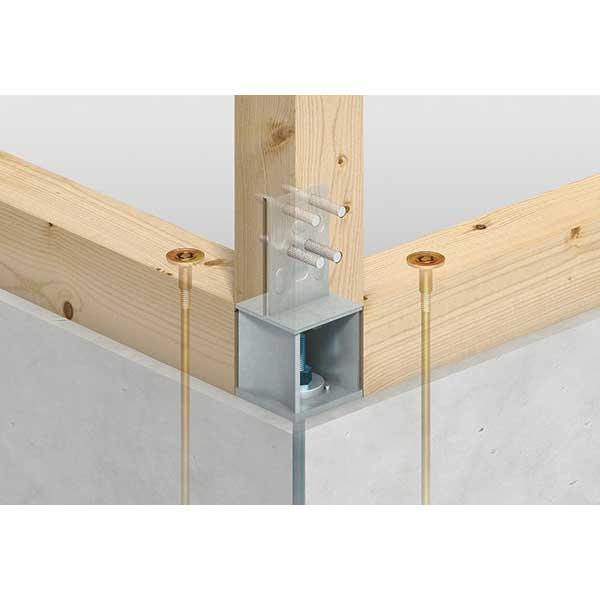 高耐力柱脚金物45 PSBP-45 105用 440-4850 4個 カネシン 基礎 内装