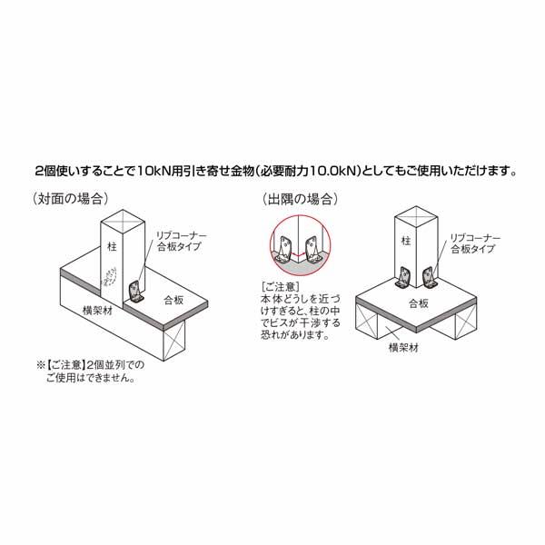 カネシン リブコーナー合板タイプ LB-G 440-4241 100個 基礎 カネシン リブコーナー合板タイプ LB-G 440-4241 100個 基礎