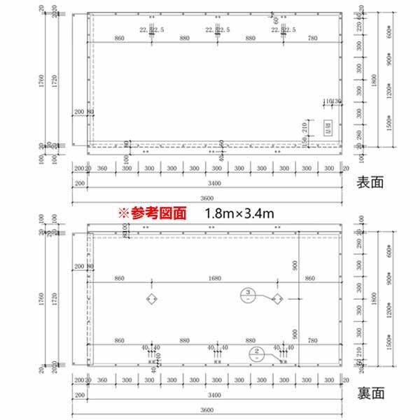 防音シート 厚手 厚み1mm×0.9m×3.4m 2枚 工事用 建設資材 足場用資材 