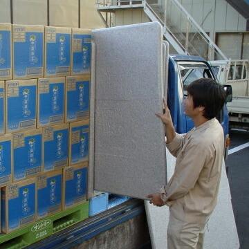 JSP パレットスペーサー PS1250 厚さ 50mm 1000mm×1200mm 6枚 パレット輸送用緩衝養生材 板状発泡ポリエチレン緩衝材 |  | 03